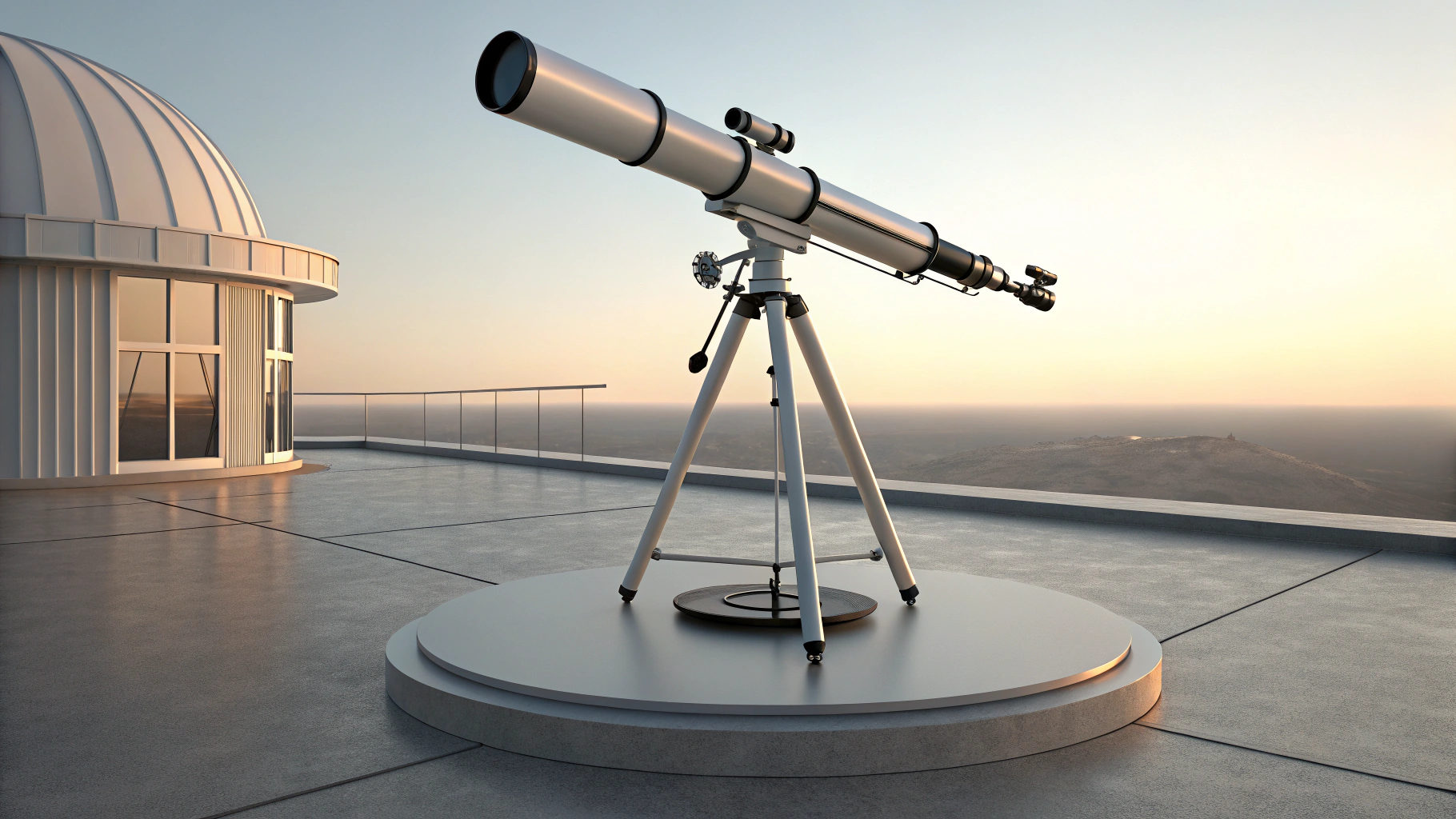  imagine prompt a side view of an advanced telesc